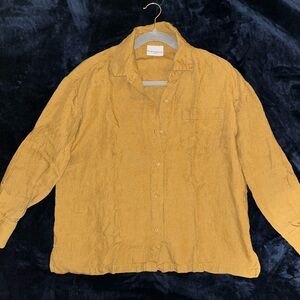 Parachute Mustard Button Down Shirt